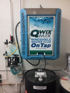 Installed Qwix Mix Water-Driven Windshield Washer Fluid Proportioner. Used For Automatically Making Windshield Washer Fluid
