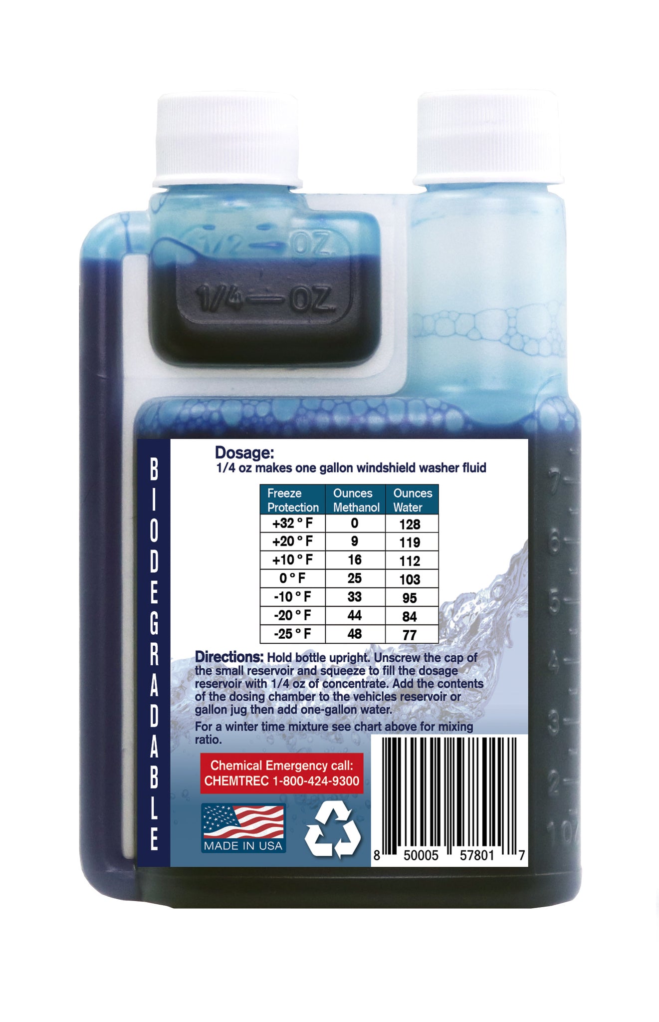 Windshield Washer Fluid 150ML With Easy Squeeze Measurement AES